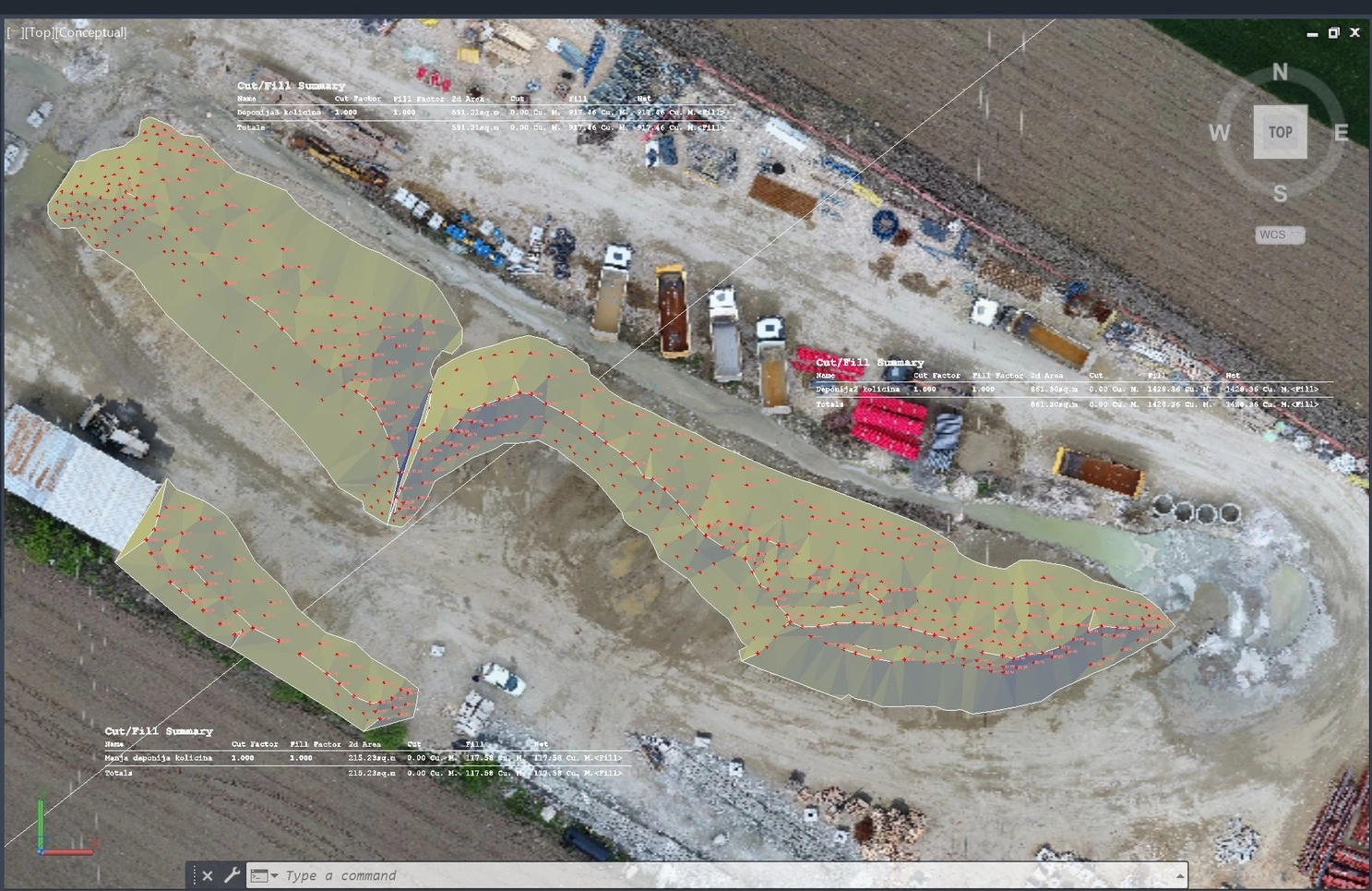 Volume & Quantity Calculations - freelance geodetic engineer