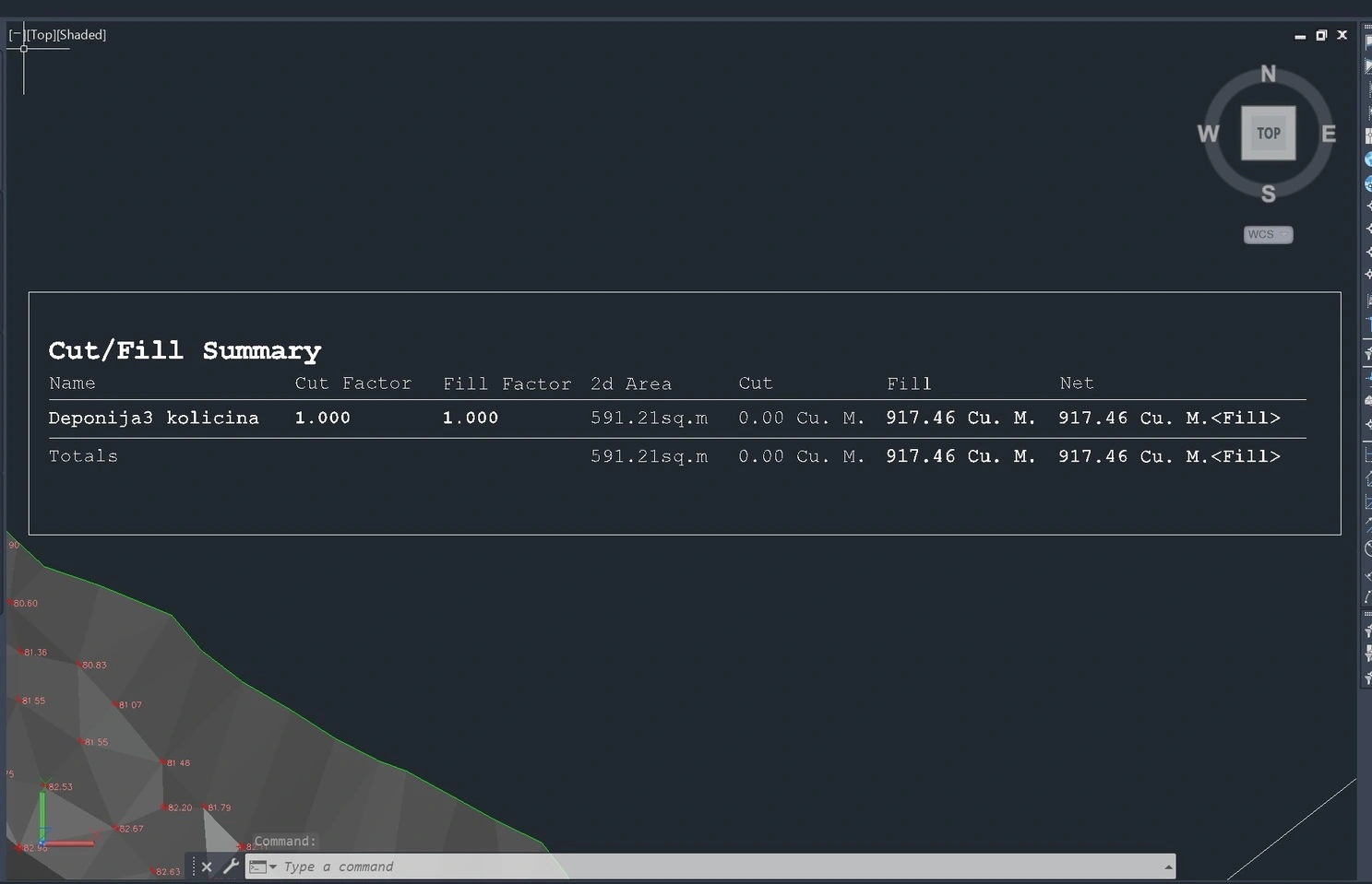 Volume & Quantity Calculations - freelance geodetic engineer